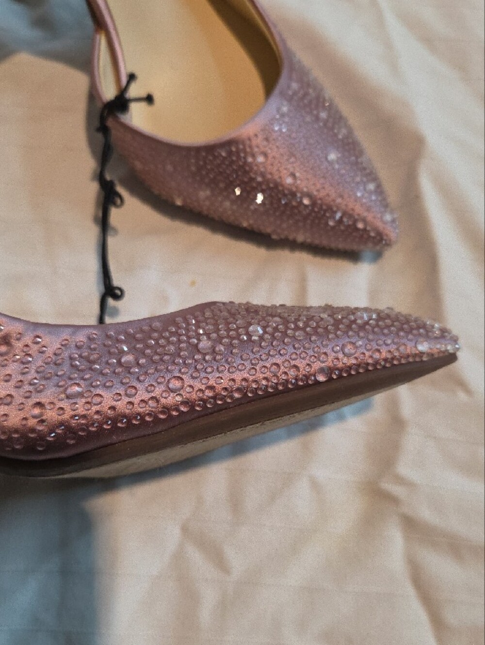 NWT Jessica Simpson Lavender Crystal Pointed Toe Stiletto Heels Sz 6